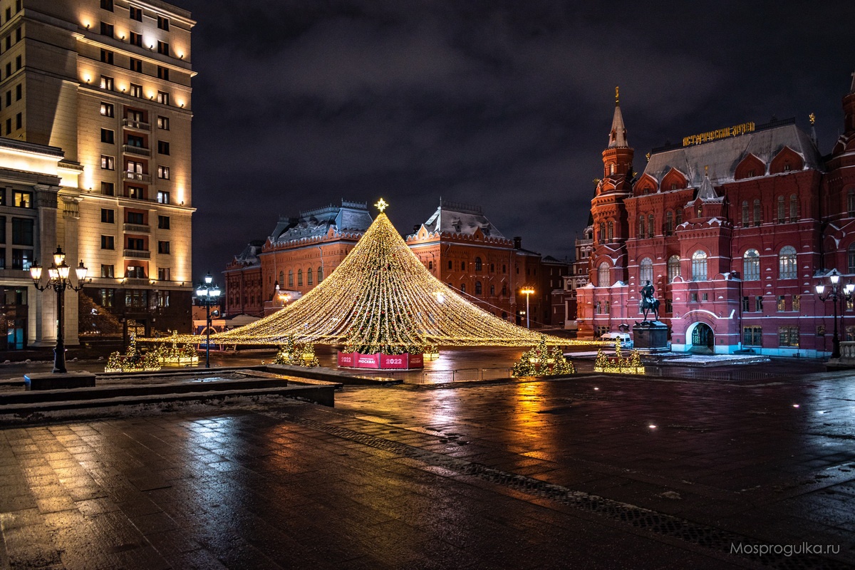 Новогодняя ёлка на Манежной площади