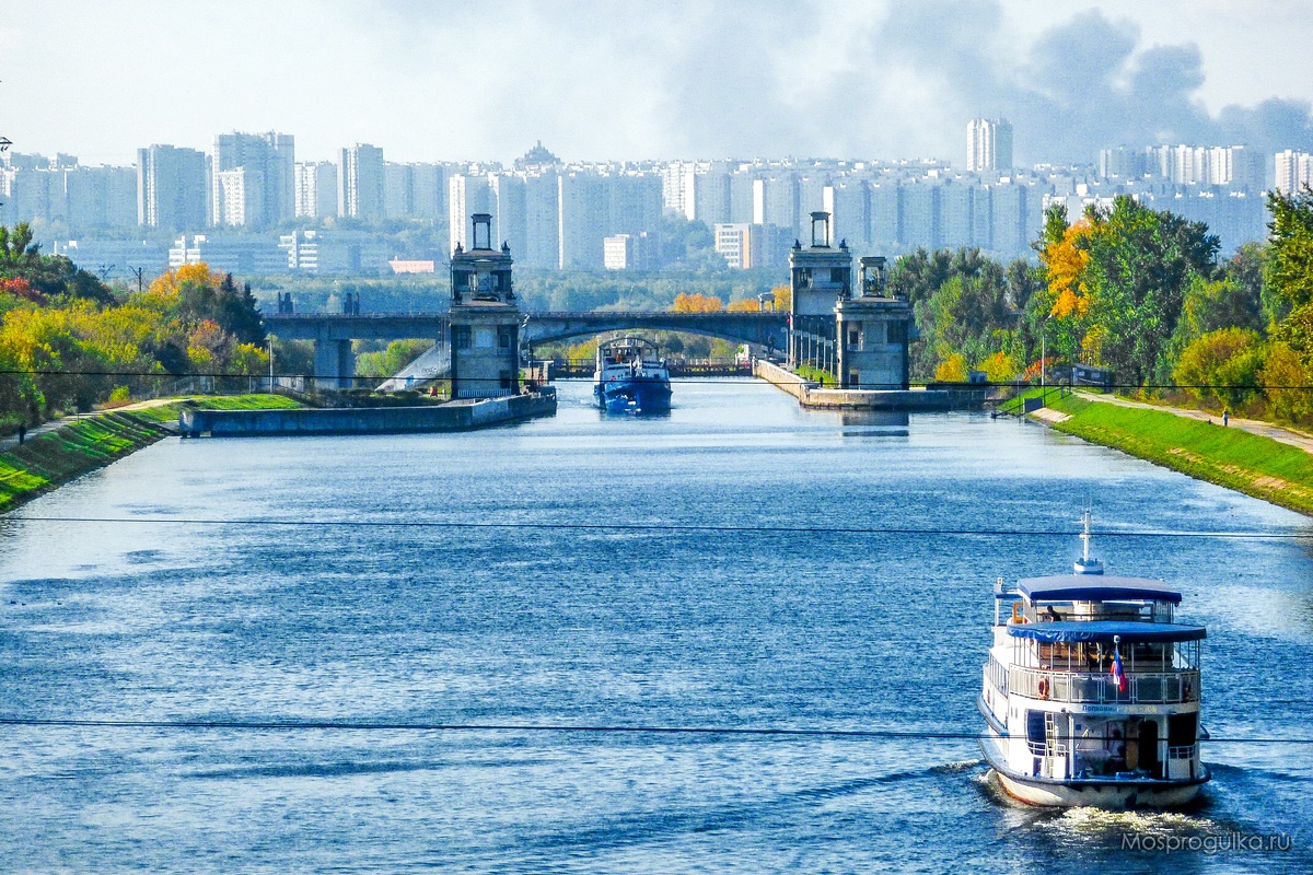 Канал имени Москвы, вид на шлюз № 8